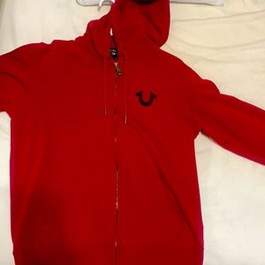 True Religion Red Zip Up